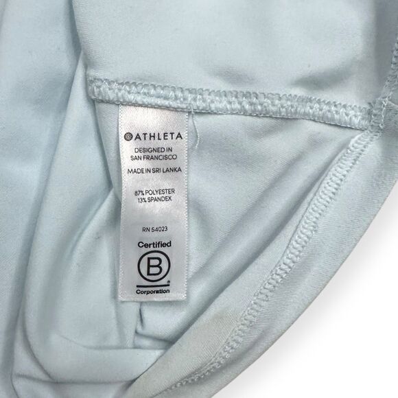 ATHLETA Women’s Light Blue Sleeveless Limitless Keyhole Tank Top Size Small Styl - Picture 5 of 7